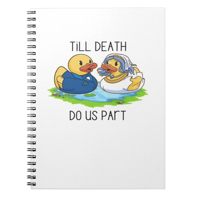 Till Death Do Us Part Classic – Autumn Love Story Notebook (Front)