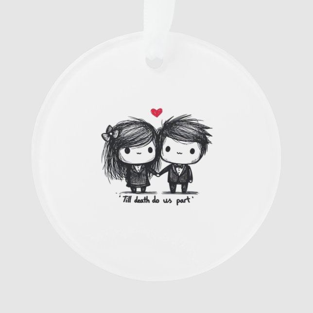Till Death Do Us Part Classic – Autumn Love Story Ornament (Front)