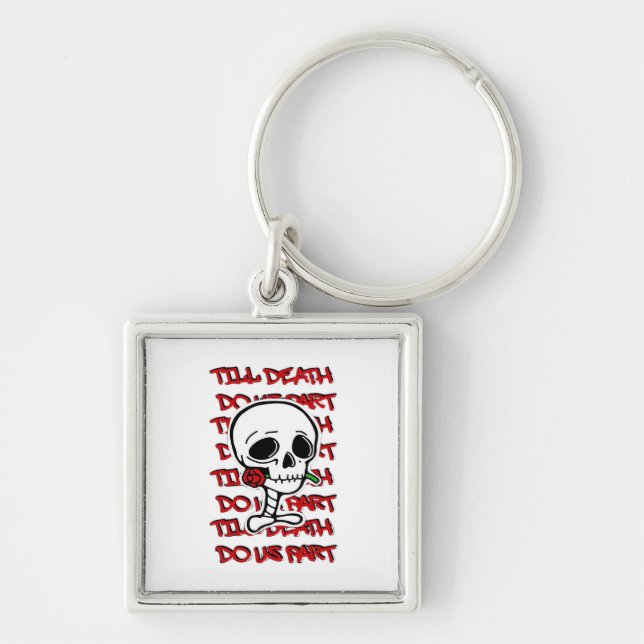 Till Death Do Us Part Classic – Basic Halloween De Key Ring (Front)