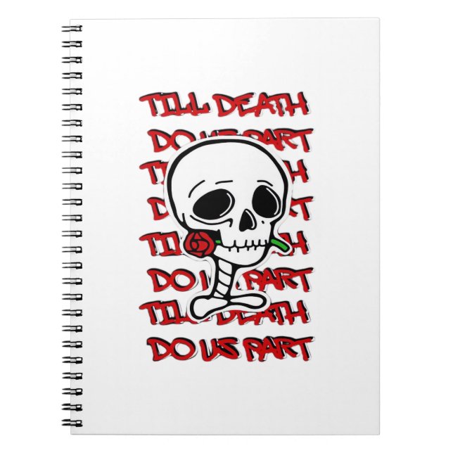 Till Death Do Us Part Classic – Basic Halloween De Notebook (Front)