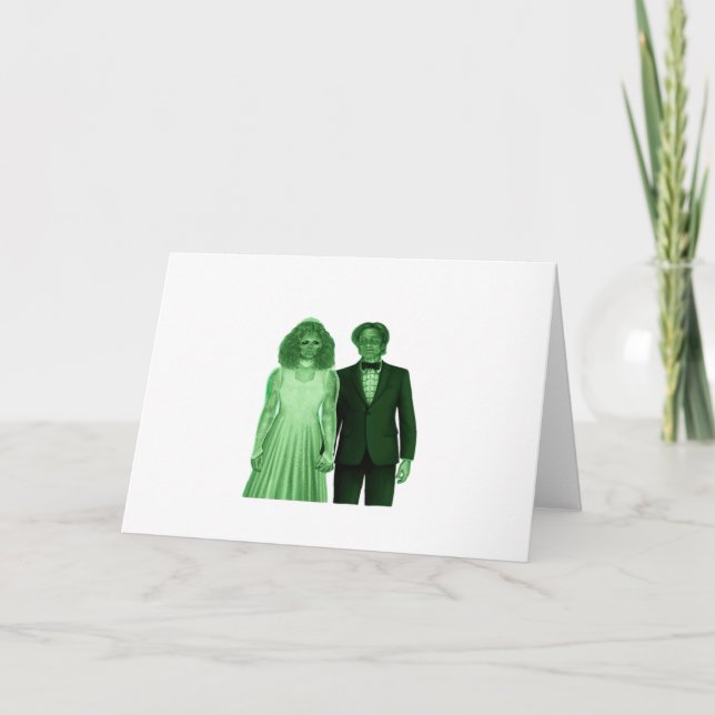 Till Death Do Us Part Classic Design Card (Front)