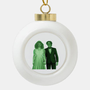 Till Death Do Us Part Classic Design Ceramic Ball Christmas Ornament