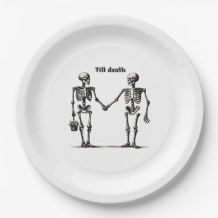 Till Death Do Us Part Classic – Funny Love Quote Paper Plate