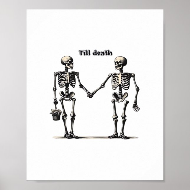 Till Death Do Us Part Classic – Funny Love Quote Poster (Front)
