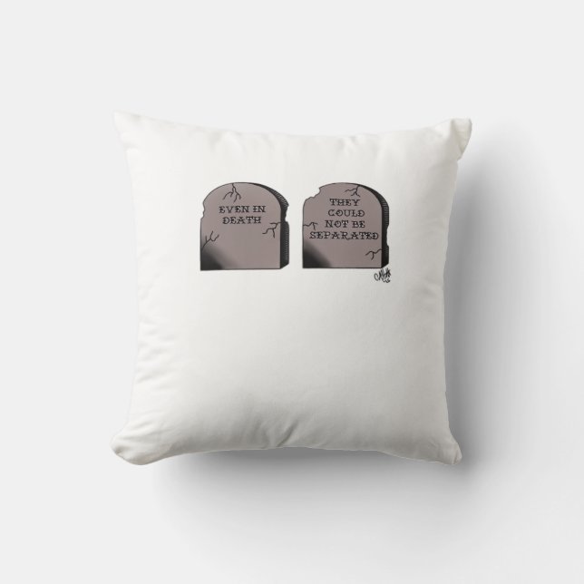 Till Death Do Us Part Classic – Funny Skeleton Cou Cushion (Front)