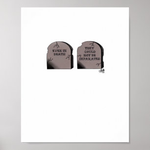 Till Death Do Us Part Classic – Funny Skeleton Cou Poster