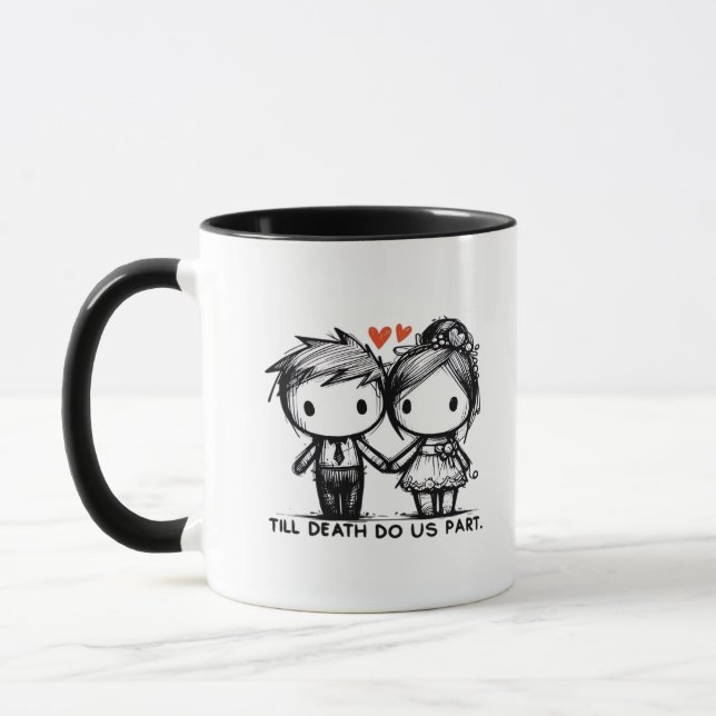 Till Death Do Us Part Classic – Gothic Romance Des Mug (Left)