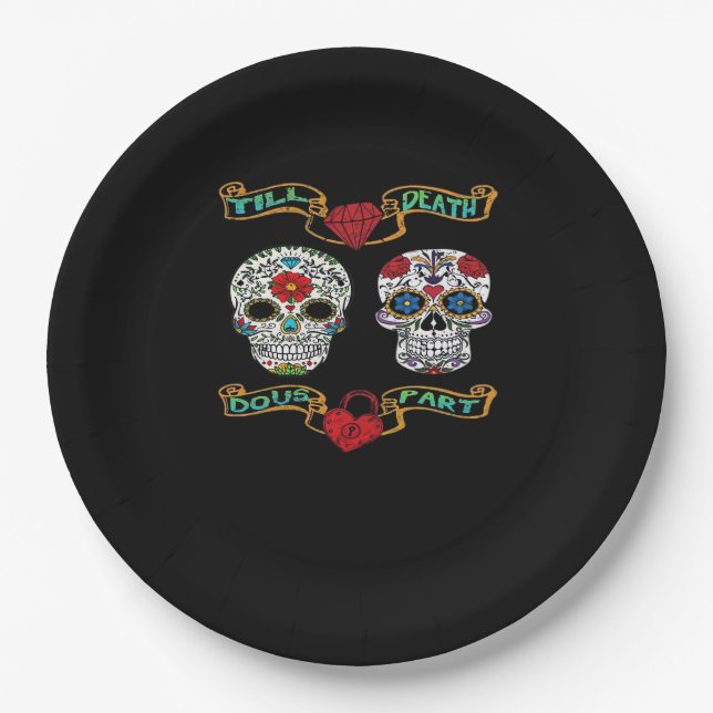 Till Death Do Us Part – Classic Haunting  Paper Plate (Front)