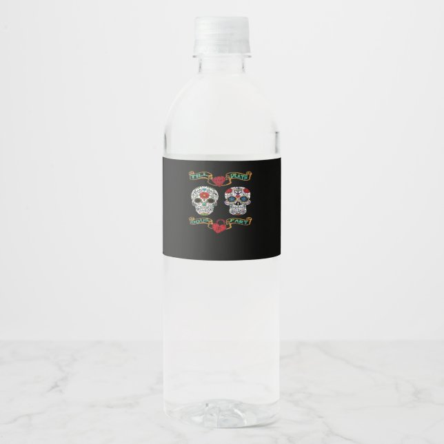 Till Death Do Us Part – Classic Haunting  Water Bottle Label (Front)