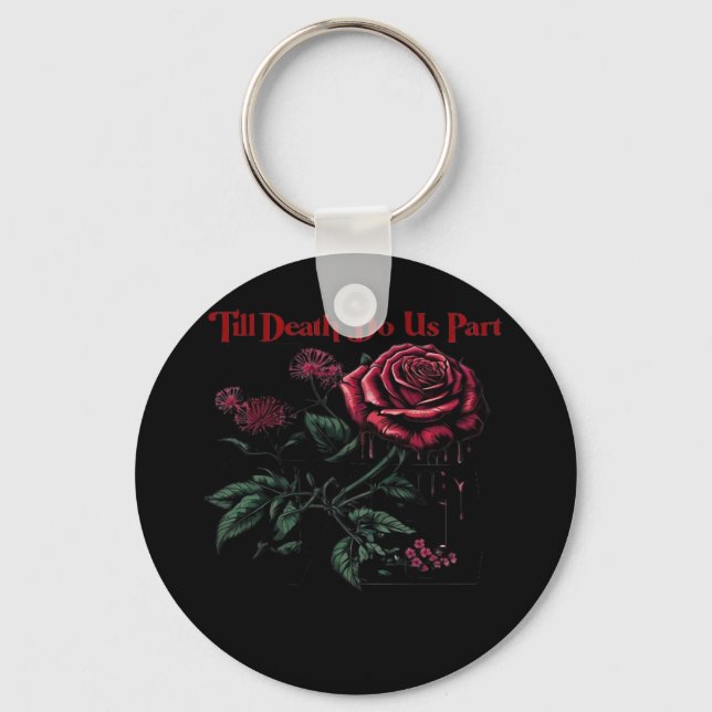 Till Death Do Us Part Classic – Love Design Key Ring (Front)