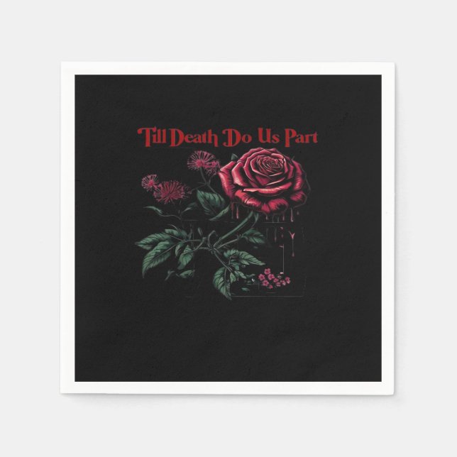 Till Death Do Us Part Classic – Love Design Napkin (Front)
