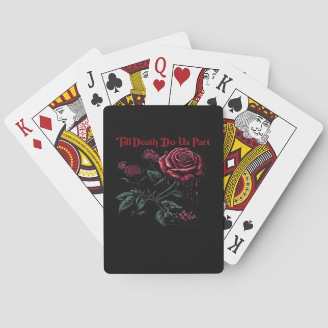 Till Death Do Us Part Classic – Love Design Playing Cards (Back)