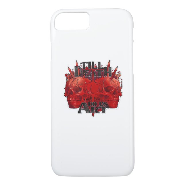 Till Death Do Us Part Classic – Skeleton Slogan Case-Mate iPhone Case (Back)