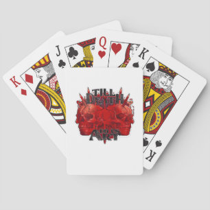 Till Death Do Us Part Classic – Skeleton Slogan Playing Cards