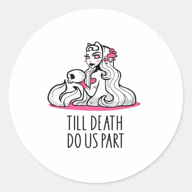 Till Death Do Us Part Classic – Sloth and Soulmate Classic Round Sticker (Front)