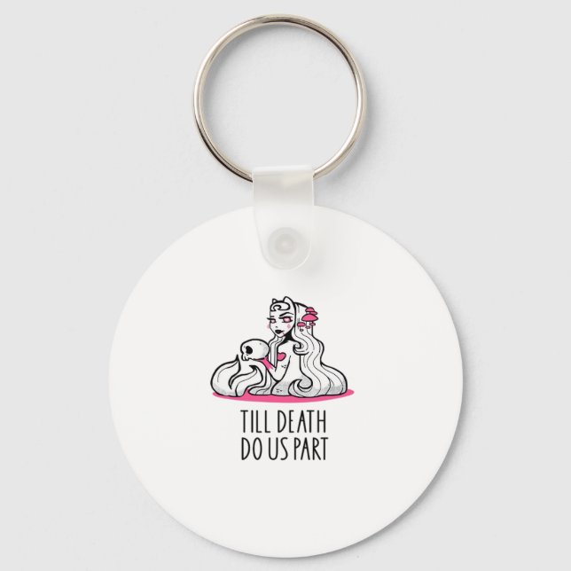 Till Death Do Us Part Classic – Sloth and Soulmate Key Ring (Front)