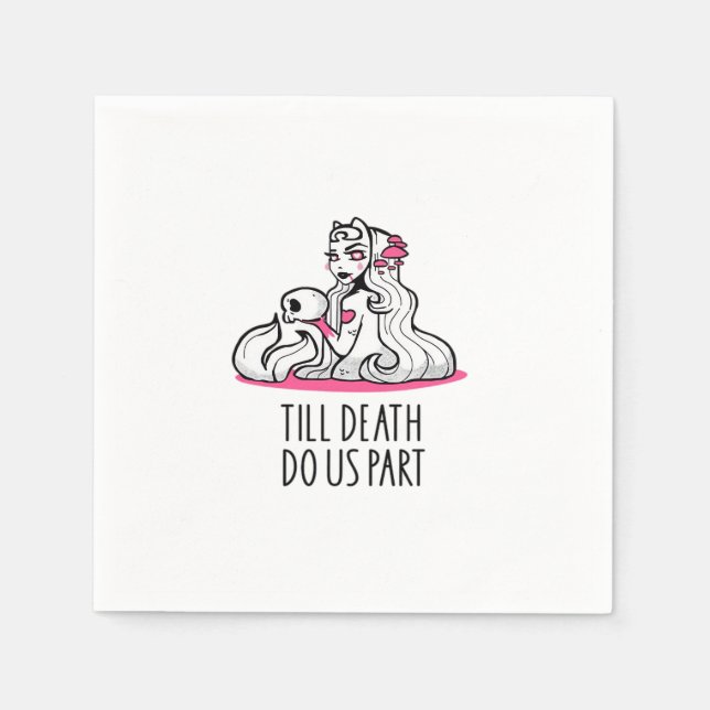 Till Death Do Us Part Classic – Sloth and Soulmate Napkin (Front)