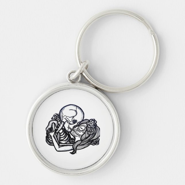 Till Death Do Us Part Classic – Spooky Skeleton Sl Key Ring (Front)