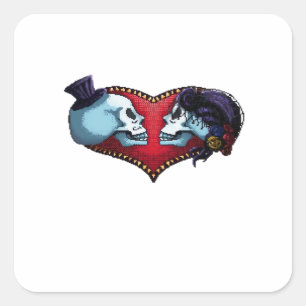 Till Death Do Us Part. Classic Square Sticker