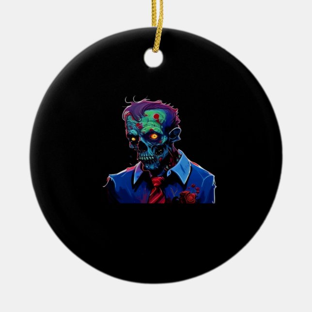 Till Death Do Us Part – Commitment Design Ceramic Tree Decoration (Front)