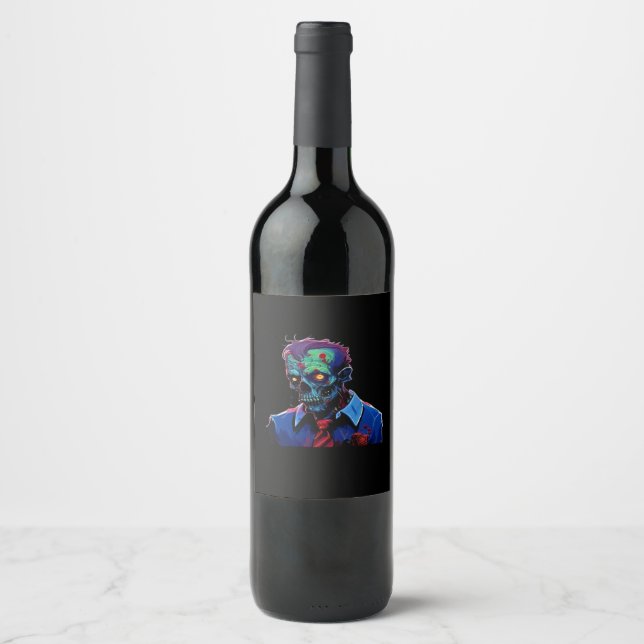 Till Death Do Us Part – Commitment Design Wine Label (Front)