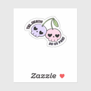 Till Death Do Us Part - Cute Goth Skull Design Cla