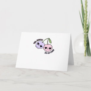 Till Death Do Us Part - Cute Goth Skull Design Cla Card