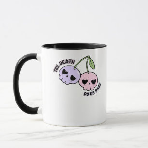 Till Death Do Us Part - Cute Goth Skull Design Cla Mug