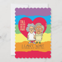 Till death do us part - funny cartoon LGBT love
