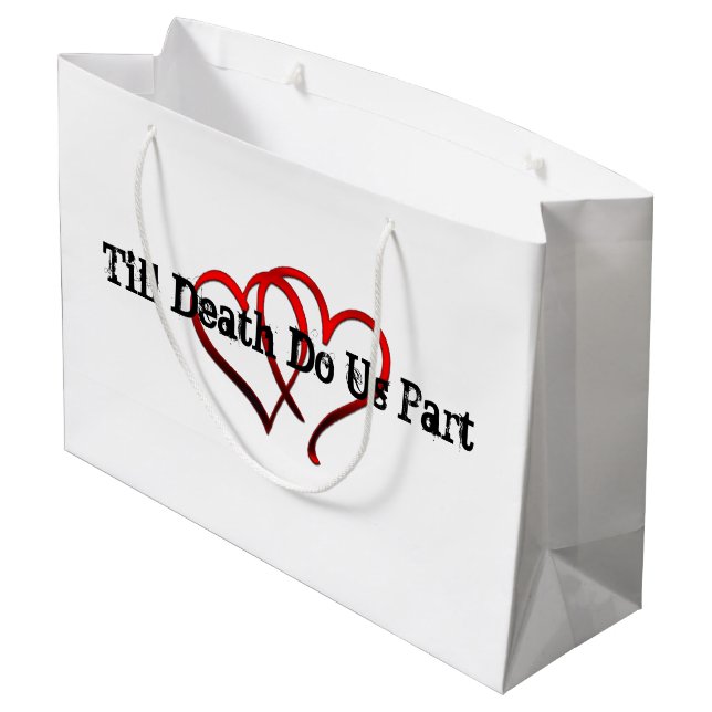 Till Death Do Us Part Gift Bag (Back Angled)