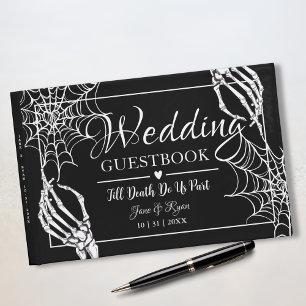 Till Death Do Us Part   Gothic Black HalloWedding Guest Book
