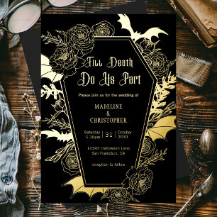 Till Death Do Us Part Gothic Glam Black Wedding