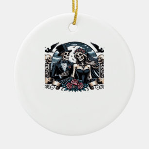 Till Death Do Us Part – Gothic Love Ceramic Tree Decoration