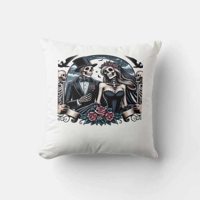 Till Death Do Us Part – Gothic Love Cushion (Front)