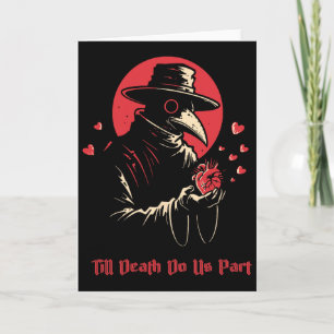 Till Death Do Us Part Gothic Plague Doctor Anti-va Card