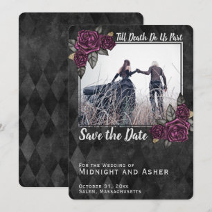Till Death Do Us Part Gothic Rose Save the Date