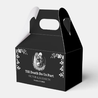 Till Death Do Us Part Gothic Skeleton Wedding Favour Box