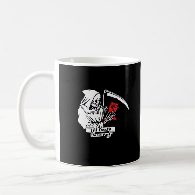 Till Death Do Us Part – Grim Reaper Love  Coffee Mug (Left)