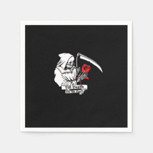 Till Death Do Us Part – Grim Reaper Love Napkin