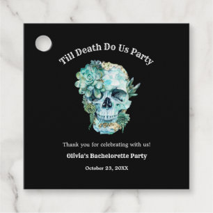 Till Death Do Us Part Halloween Bachelorette Party Favour Tags