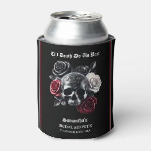 Till Death Do Us Part Halloween Bridal Shower Can Cooler
