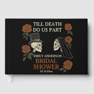 Till Death Do Us Part Halloween Bridal Shower Guest Book
