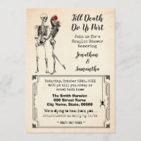 Till death do us part halloween couples shower
