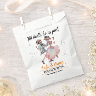 Till Death Do Us Part Halloween Wedding Favour Bags
