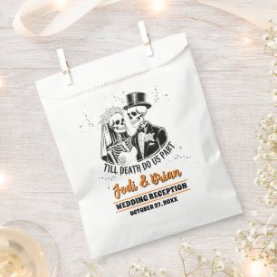 Till Death Do Us Part Halloween Wedding  Favour Bags