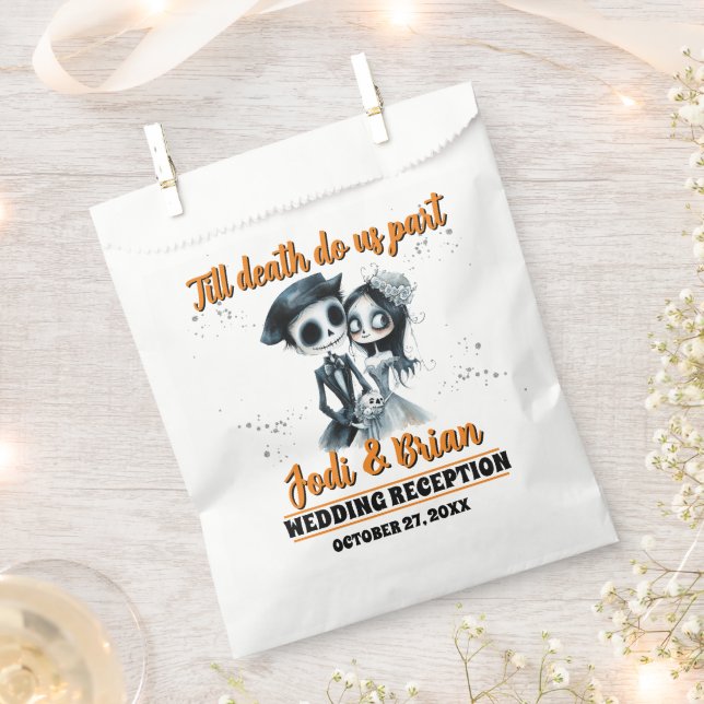 Till Death Do Us Part Halloween Wedding Favour Bags (Clipped)