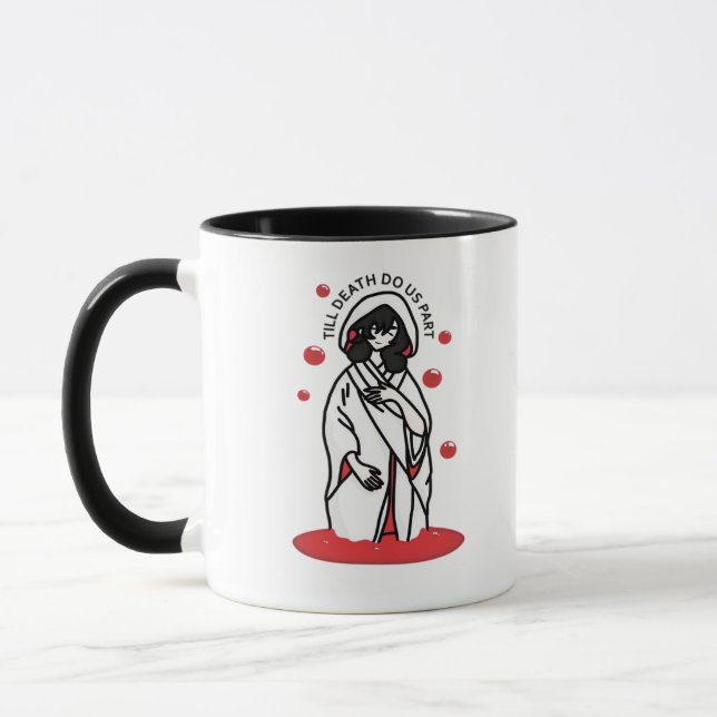 Till Death Do Us Part – Haunting Wedding Slogan Mug (Left)
