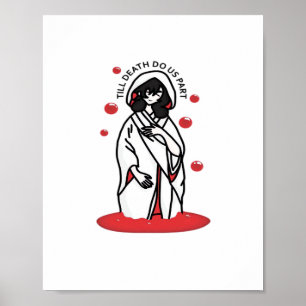 Till Death Do Us Part – Haunting Wedding Slogan Poster