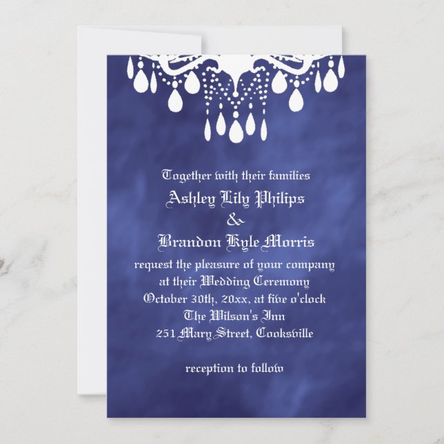 Till Death Do Us Part In Purple Haze Wedding  Invitation (Front)