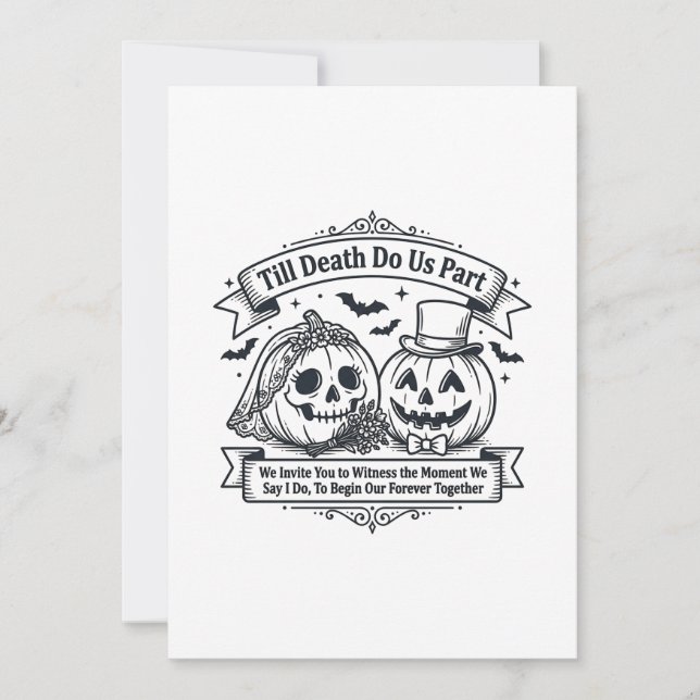 Till Death Do Us Part Invitation (Front)